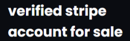 verified stripe account for sale